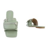 Trendy groene mule Tazia_