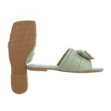 Trendy groene mule Tazia_