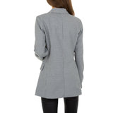 Elegante zwart/witte blazer._