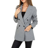 Elegante zwart/witte blazer._