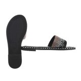 Fashion zwarte mules Gianna._