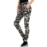 Trendy mix colour camouflage jogger jeans._