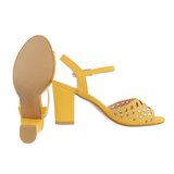 Trendy gele hoge sandaal Alani._