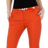 Classy oranje chino broek._