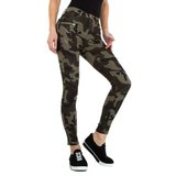 Trendy camou armygreen jeans._