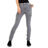 Hippe cargo grijze jeans._