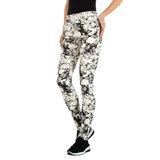 Fashion wit-zwarte mix broek._