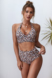 Trendy witte dierenprint bikini set._