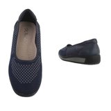 Blauwe textiel loafer Perry._