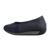 Blauwe textiel loafer Perry._