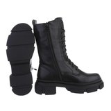 Halfhoge zwarte boot Alita._