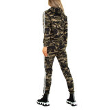 Fashion armygreen camouflage loungewear._