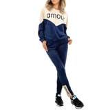 Blauwe velvet loungewear AMOUR._