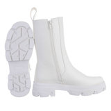 Trendy witte Chelsea boot Sirina._