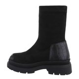 Zwarte suede boot Amada_