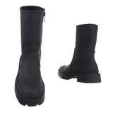 Zwarte sock boot Mascha._