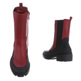 Rood-zwarte boot Brisha._