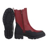 Rood-zwarte boot Brisha._