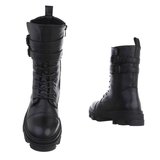 Trendy halfhoge zwarte boot Zaphira._