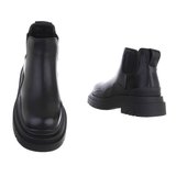 Korte zwarte Chelsea boot Smilla._