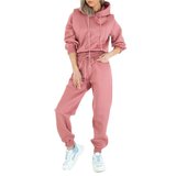 Rose loungewear in sweatstof.Street style._