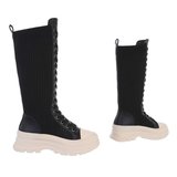 Zwarte hoge sock boot Rafa._