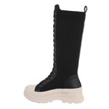 Zwarte hoge sock boot Rafa._