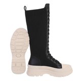 Zwarte hoge sock boot Rafa._