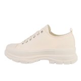 Lage beige textiel sneaker Orkina._