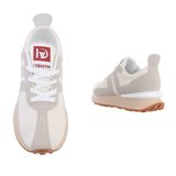 Sportieve beige lage sneaker Birgitta._