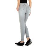 Licht grijze skinny jeans._