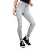 Licht grijze skinny jeans._