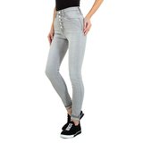 Licht grijze skinny jeans._