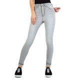 Licht grijze skinny jeans._