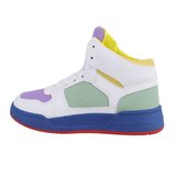 Trendy hoge groen mixed colours sneaker Zowy._