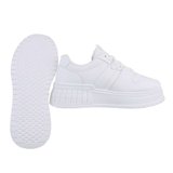 Witte lage sneaker Dalila._