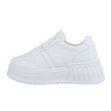 Witte lage sneaker Dalila._