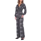 Zwarte jumpsuit met motief._