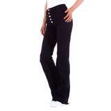 Trendy zwarte bootcut jeans._