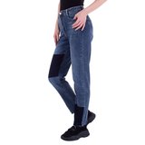 Straight leg jeans met patchwork._