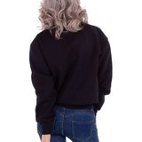 Casual zwarte sweatershirt._