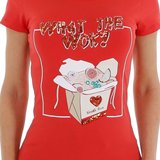  T-shirt rouge What The Wok._