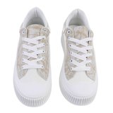 Trendy beige lage sneaker Vita._