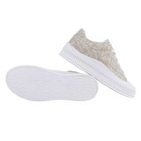 Trendy beige lage sneaker Vita._