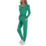 Hippe groene jumpsuit._