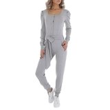 Hippe grijze jumpsuit._