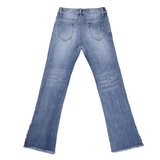 Fashion blauwe meisjes bootcut jeans._