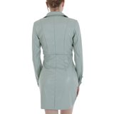 Originele groene mini bodycon leatherlook jurk._