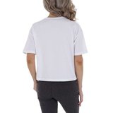 Witte T-shirt met tijgerprint._