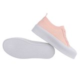 Lage rose textiel sneaker Phea._